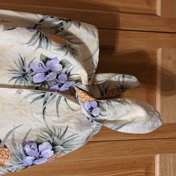 Tommy Bahama yellow Silk sleeveless button down top sz S - Picture 4 of 11